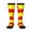 2 Black-1, variant on Knee High Socks for Women Spanish Flag Long Tube Sock Uniform Socks