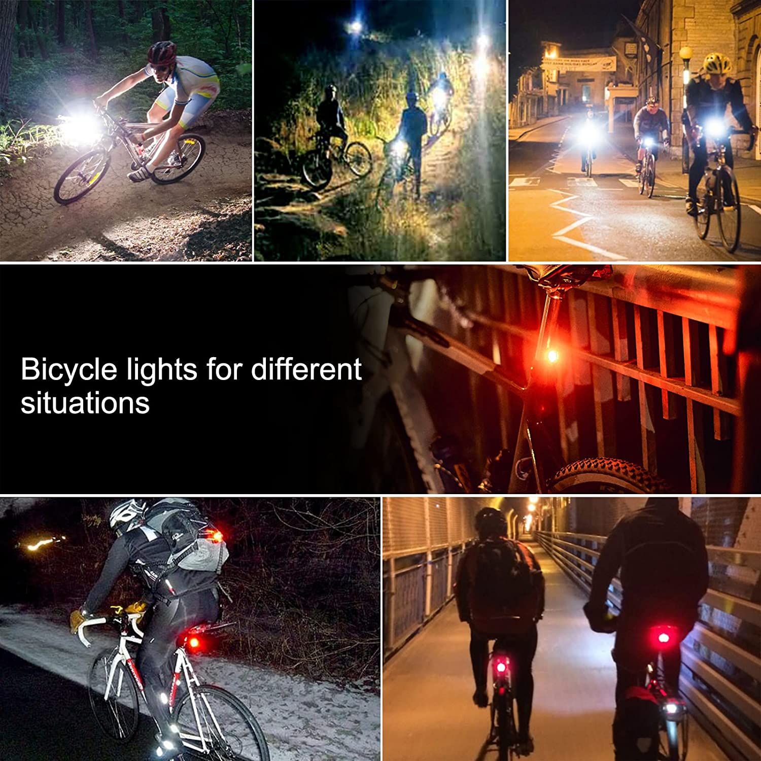 Sentryse USB Rechargeable Bike Light Set, 2000LM photo 7