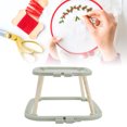 thumbnail image 1 of Double Layer Embroidery Frame, Adjustable Integrated Stitch Hoop Stand for Desktop, ABS Needlework Holder Tool, Suitable for Household, Most Scenes, 1 of 7