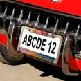 thumbnail image 5 of 2 Pieces Autumn Collection Checkered Plaid Leaves License Plate Frames Autumn Harvest Thanksgiving Funny License Plates Metal 2 Hole for Women, 5 of 6