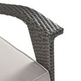 thumbnail image 4 of Noble House Kahala Outdoor 4 Seater Wicker Chat Set with Fire Pit Gray, 4 of 11