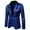 Blue, variant on EQWLJWE Mens One Button Sequin Dress Suit Jacket Party Festival Tuxedo Sport Coat Nightclub Party Performance Suit Coat Gifts for Dad Purple XXL