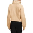 thumbnail image 3 of Liacowi Women Juniors Cropped Half Zip Up Hoodie Fleece Lined Pullover Sweater Long Sleeve Crop Top Workout Sweatshirt with Pocket, 3 of 5