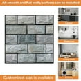 thumbnail image 2 of CCWADH 5-Pack Brick Wallpaper Peel and Stick Wall Stickers for Bedroom 11.8" X 11.8" Faux Wallpaper for Fireplace Kitchen Accent Wall Home Decoration Vintage Removable Wall Paper, 2 of 8