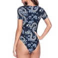 thumbnail image 4 of Naloa Dragon Women's Short-Sleeved Onesie, One-Piece Swimsuit for Parties, dates, clubs - Medium, 4 of 9
