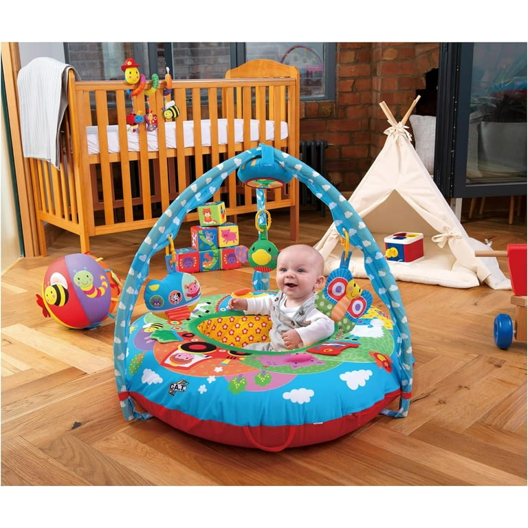 Galt Toys, Playnest & Gym - Farm, Baby Activity Center & Floor Seat,  includes 1 x Inflatable ring 