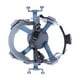 thumbnail image 3 of Suspensión de repuesto para casco de seguridad de 8 puntos, accesorio de inserción para casco de seguridad, ajustable Perilla, 3 of 9