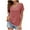 Red womens tops summer, variant on USSUMA Short Sleeve Womens Blouses and Tops Dressy Swiss Dot Solid Color Plus Womens Tops Casual Cute Basic Chiffon T-Shirts Shirt for Women Trendy V Neck Tunic Plus Size