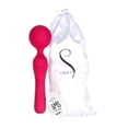 thumbnail image 3 of BMS Factory The Swan Sceptre Rechargeable Silicone Personal Massage Wand, Magenta, 3 of 7