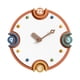 thumbnail image 2 of Reloj de pared minimalista, silencioso, ligero, sin tictac, decorativo, adorno Naranja, 2 of 9
