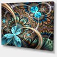 thumbnail image 2 of Design Art - Light Blue Fractal Flower, 2 of 3