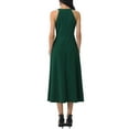 thumbnail image 3 of INSPIRE CHIC Women's Halter Neck Dresses Sleeveless Formal Cocktail Midi Dress XL Dark Green, 3 of 6
