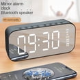 thumbnail image 3 of yeacher Haut-Parleur Bluetooth Vintage avec Réveil, Affichage Miroir LED et Luminosité Réglable - Parfait pour la Maison, le Bureau et les Cadeaux - Noir, 3 of 7