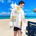 thumbnail image 5 of Dreamtimes Beach Towels Pineapple Gold Glitter Camping Towels Sand Free Beach Towel, 30"x60" Large Beach Towels Quick Dry Bath Travel Towels Pool Yoga Beach Mat for Men Women, 5 of 7