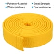 thumbnail image 3 of Cinturón de clasificación de taekwondo Uxcell, cinturón de artes marciales de poliéster para prácticas de enseñanza de karate amarillo de 9.8 pies, 3 of 5