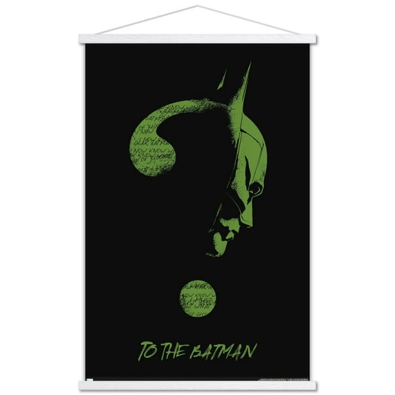 DC Comics The Batman - Riddler Wall Poster with Wooden Magnetic Frame, 22.375" x 34"