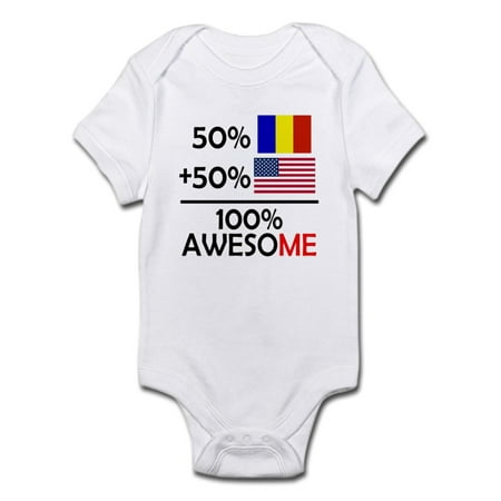 

CafePress - Half Romanian Half American Body Suit - Baby Light Bodysuit