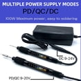 thumbnail image 4 of TFixol 100W Smart Portable Soldering Iron with OLED Display, Adjustable 50-500°C, DIY Repair Tool for Electronics, L210C Model, Fast Heating, Compact Design, 4 of 6
