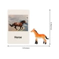 thumbnail image 4 of KAKOWELY Funny Cognitive Toy 1 Set Animal Model Cards Matching Cognitive Toy English Cards Animal Model Toy1.57"X0.79"X0.39", 4 of 5