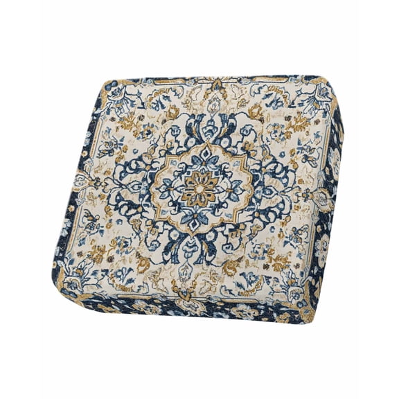 Boho Navy Blue Sofa Couch Cushion Covers Washable, Removable Stretchable Sectional Couch Covers, Vintage Southwestern Geometric Ethnic Slipcovers for L & T Shape Sofa Furniture Protector S Size 1 pc