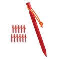 thumbnail image 4 of Tent Stakes V Shape Heavy Duty Tent Peg With Ropes For Outdoor Camping Tent Accessories Red, 4 of 8