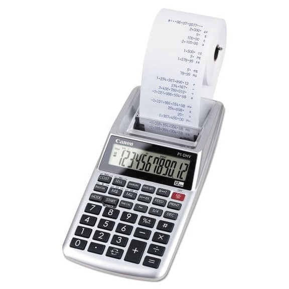 Canon P1-DHV 12-Digit Palm Printing Calculator, Purple Print, 2 Lines/Sec, Each