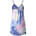 thumbnail image 5 of Viikei Sleeveless Dress Summer Dresses for Women Plus Size Dresses Clearance Tie-Dye Gradient Sleeveless Adjustable Strappy Summer Beach Swing Dress, 5 of 6
