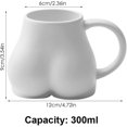 thumbnail image 1 of 1 taza divertida de trasero, taza de café divertida de 300 ml, taza de té de cerámica novedosa, taza de café de forma única, regalos únicos para amantes, pareja, amigo de la familia ShuxiuWang 8390611106966, 1 of 1
