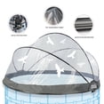 thumbnail image 4 of 15 Foot Round Multifunctional All Weather Cover Pool Dome Enclosure for Outdoor Pools, Compatible w/Clean & Warm Water Frame Pools, 4 of 6