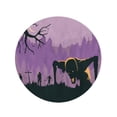 thumbnail image 2 of KDAGR 60 inch Round Beach Towel Blanket Silhouette of Zombies Horde Resurrected Out The Ground About Travel Circle Circular Towels Mat Tapestry Beach Throw, 2 of 2
