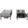 thumbnail image 4 of Noble House Simple Black Detachable Bunk Bed,Stable & Quiet Twin Size,Black, 4 of 10