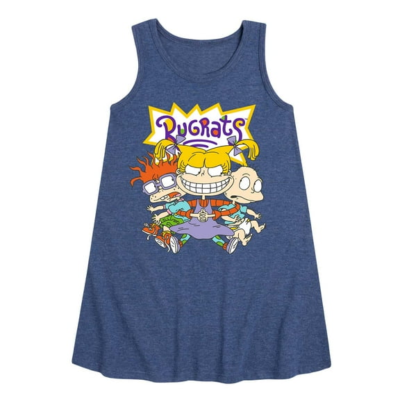 Rugrats - Grinning Ear To Ear -Toddler and Youth Girls A-line Dress