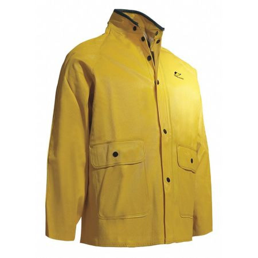 Yellow Size 3X ONGUARD Industries ONGUARD 78017 3-Piece PVC/Nylon/PVC Scrim Tuftex Suit with Detachable Hood 