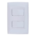 thumbnail image 1 of Placa 2 Interruptores Sencillo Y 3 Vías Leviton Blanco, 1 of 3