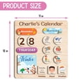 thumbnail image 4 of Personalized Montessori Toys Wooden Calendar for Kids Learning Day Month Weather, 4 of 4