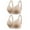 Beige+Beige, variant on Push Up Bras for Women,No Underwire Full Coverage Bras for Older Women Valentine Day Plus Size Wireless Everyday Bra 2 Pack