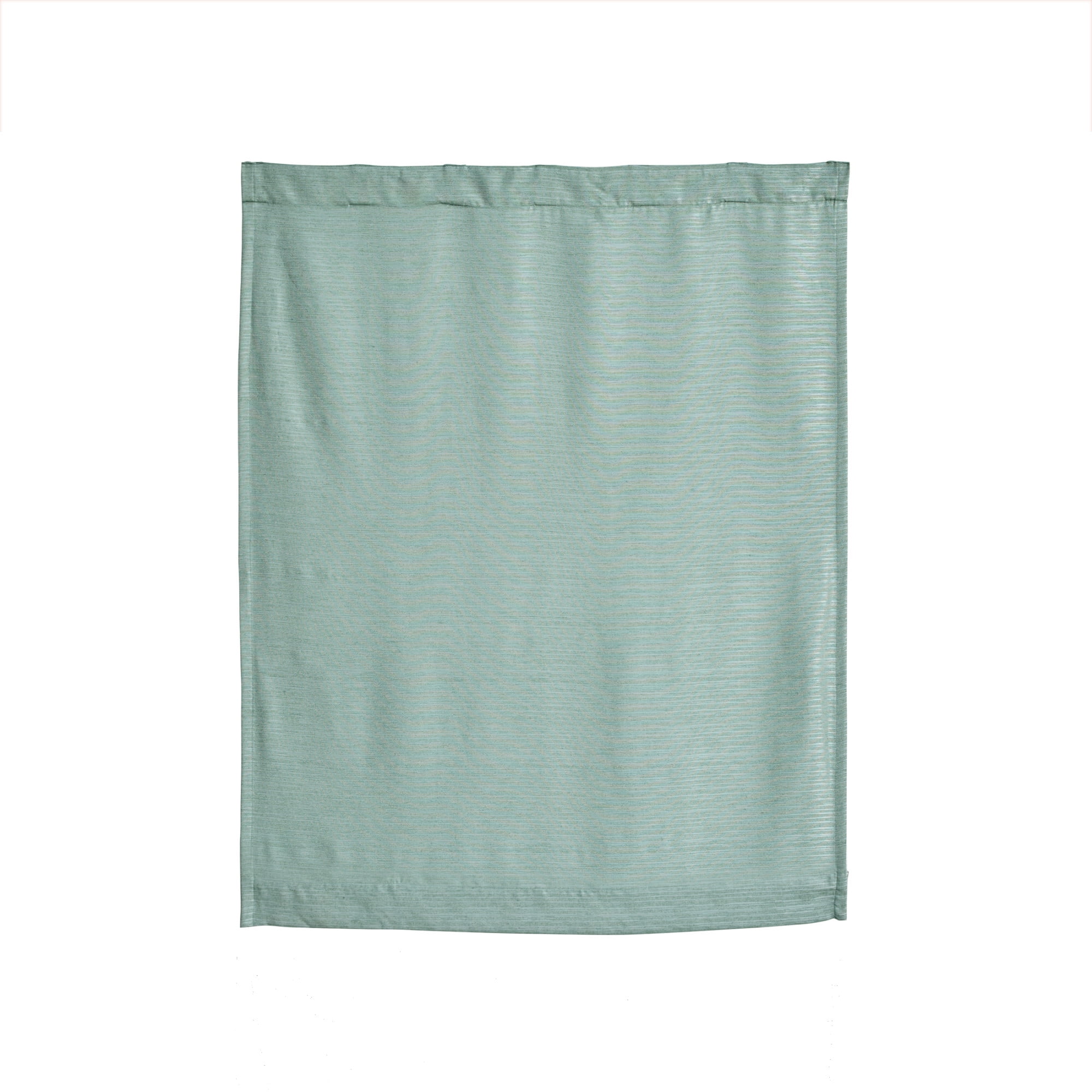 Better Homes & Gardens Striated Luxe Blackout Curtain Panel, 1 Panel, Pole Top/Back Tab, Green River, 50 in x 63 in