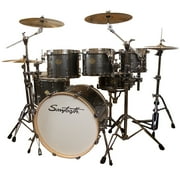 Sawtooth Command Series 7-Piece Drum Set Shell Pack, Silver Streak