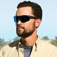thumbnail image 2 of Bell + Howell Tac Glasses Military Style Sunglasses that Reduce Glare, with Blue Lens, As Seen on TV, 2 of 6