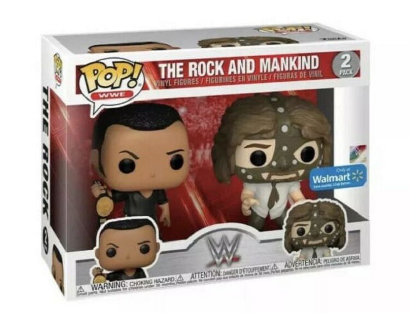 Funko POP! WWE: The Rock vs. Mankind (2 Pack) - Walmart Exclusive - image 2 of 3