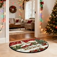 thumbnail image 5 of Mecorevxz Christmas Decorations,Half Round Doormat Non Slip Indoor Outdoor Entrance Semi Circle Area Rug Washable Half Moon Rug Front Floor Mat for Christmas Decor（E）, 5 of 7