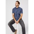 thumbnail image 4 of Mantaray - Camisa Estampado de Palmeras de Chambray para Hombre (Marino), 4 of 4