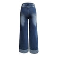 thumbnail image 6 of Wide Leg Jeans Woman 2026 Trendy High Waisted Stretch Slim Fit Bootcut Denim Pants Jean Trousers, 6 of 7