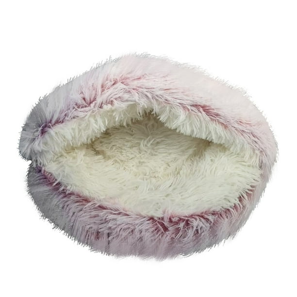 Xihbxyly Oferta Del Día Liquidación Saco de Dormir Redondo para Perros, Cálido, de Invierno, Largo, Suave, para Mascotas, Cama Relajante