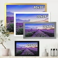 thumbnail image 4 of Designart 'Dramatic Clouds and Sunrise Over Lavender Field II' Farmhouse Framed Art Print, 4 of 4