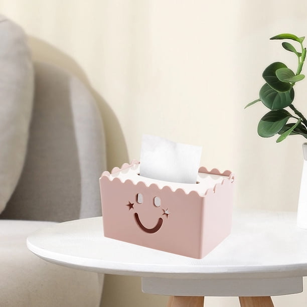 Caja de pañuelos desechables escandinava con cubierta de tablero compuesto, ideal para el hogar, la sala de estar, la mesa de centro o como caja de cajón transparente para restaurantes.