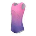 thumbnail image 2 of Girls Leotards Gymnastic Dance Onesies Ballet Tank Sleeveless Colorful Shiny Leotard, for 5-14 Years, 2 of 6
