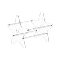 thumbnail image 1 of Clear Acrylic Star Shaped Media Storage Display Rack Holder For Organized DVD Record Shelf, 1 of 5