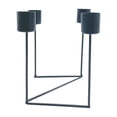 thumbnail image 3 of Candelabro romántico centro de mesa candelabro estable candelabro para fiesta boda mesa de comedor Negro, 3 of 9