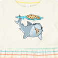 thumbnail image 4 of Inktastic Pizza Shark Girls Baby Dress, 4 of 5
